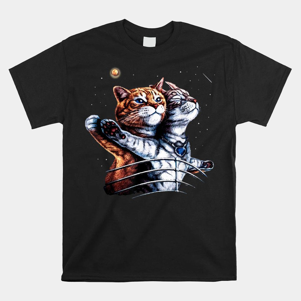 Titanic Cat Vintage Kitten In Space Galaxy Unisex T-Shirt